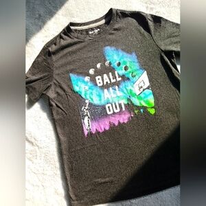 🏀🌒 Old Navy Large Black Basketball Moon Phase T-shirt